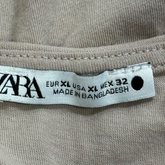 ZARA V-NECK T-SHIRT. - Picture 5 of 5